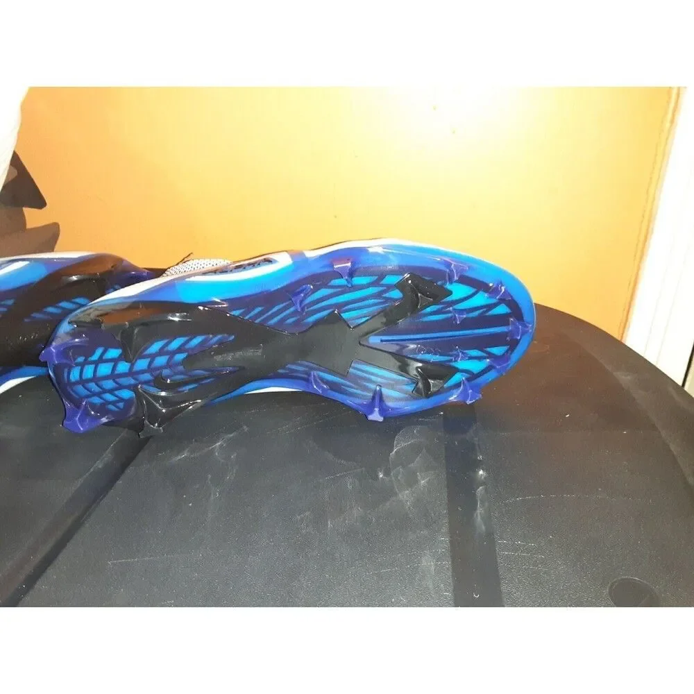 Nike Alpha Menace Elite 3 Football White Game Royal CT6648-101 Men's Size 9